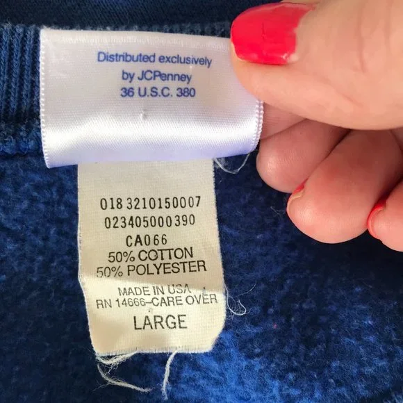 Vintage 90's USA Olympics Short Sleeve Sweatshirt Large Crewneck Logo JC Penney - Picture 11 of 12